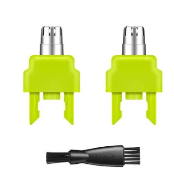 Green nose hair trimmer replacement cutter head made from ABS and stainless steel for Philips pogonotomy shavers