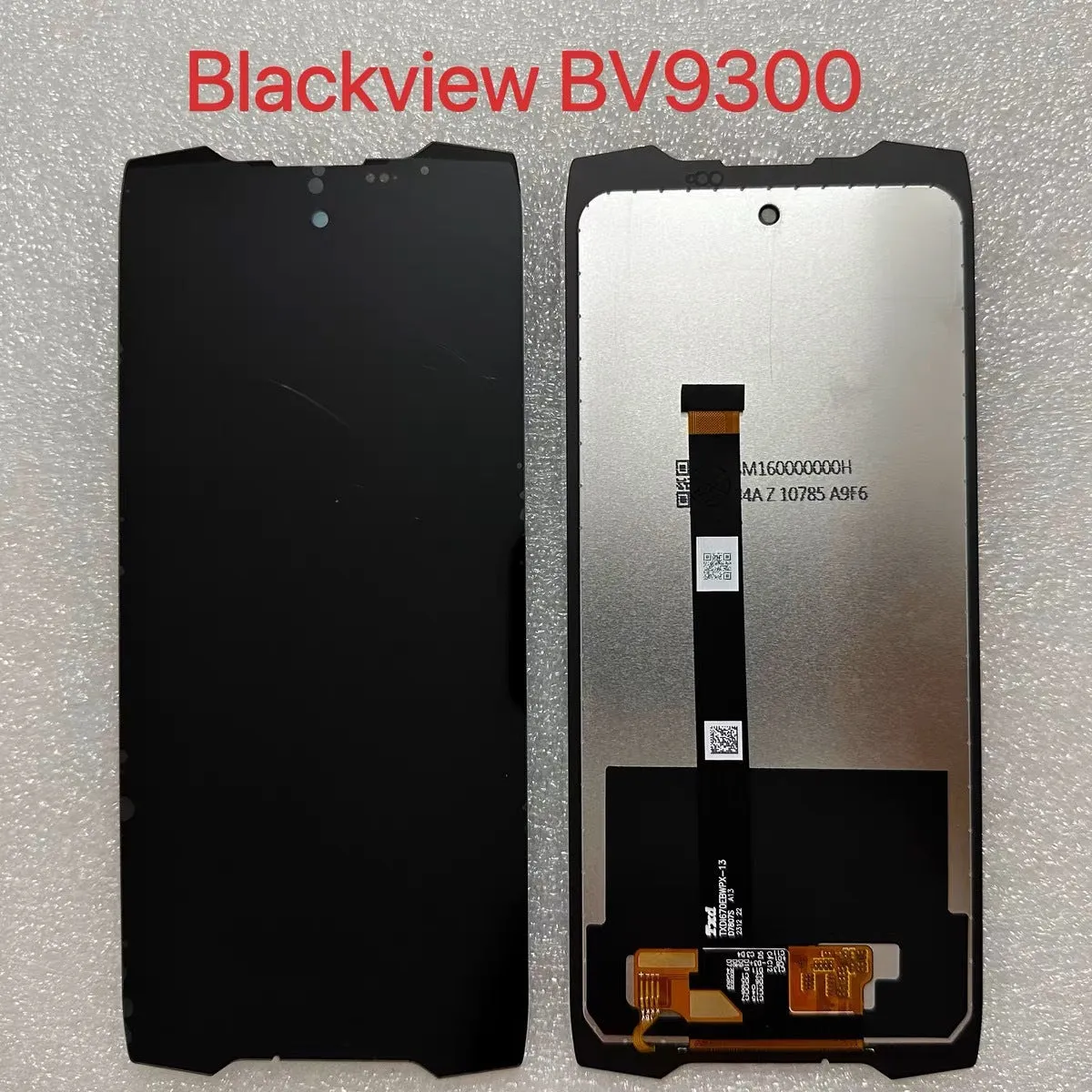 Blackview BV9300 LCD screen assembly with internal and external integrated display at 1080x768 resolution