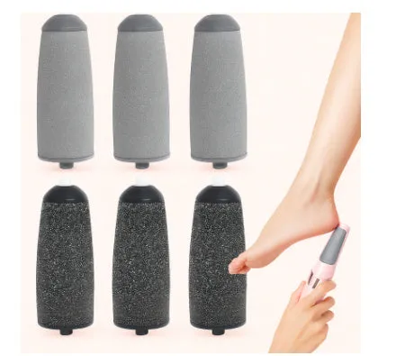 Electric foot grinder with one pair of grinding heads for household pedicure peeling and dead skin removal