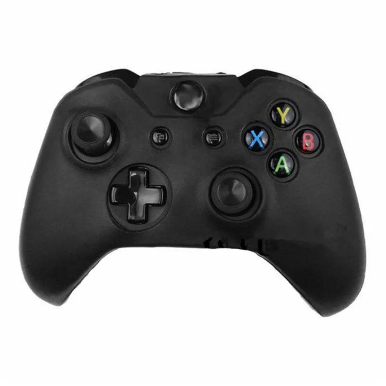 Xbox One controller with a soft, transparent silicone protective case in various colour options.