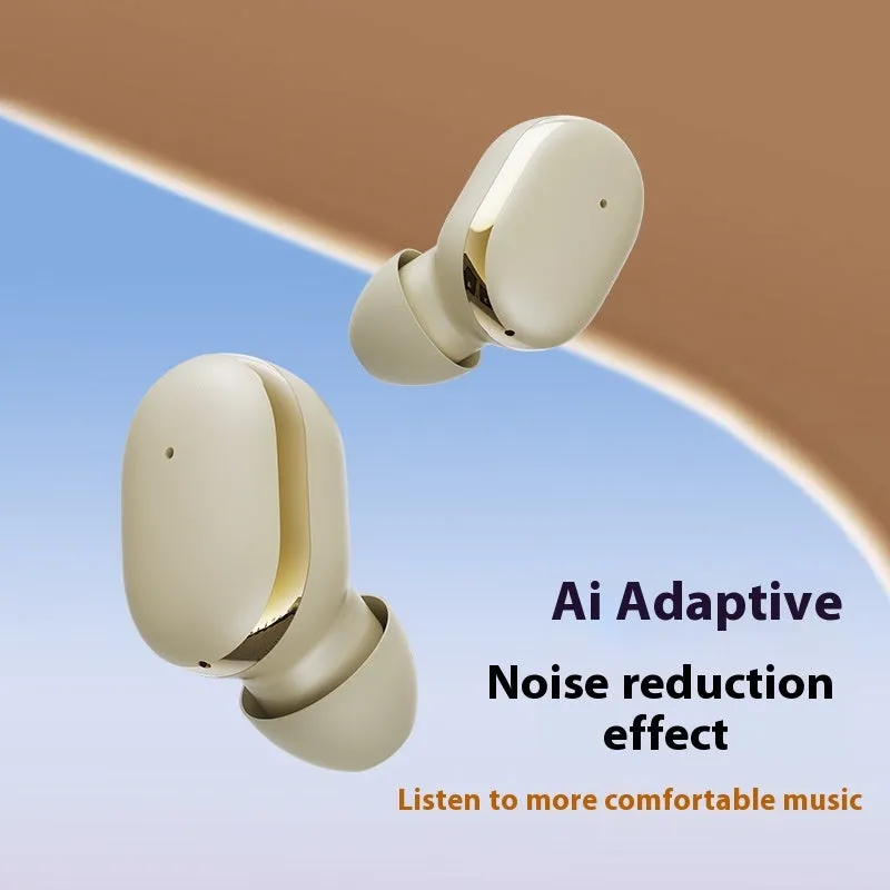 Wireless Bluetooth in-ear headset with digital display screen in black colour