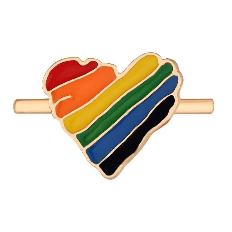 Apple Watch cartoon rainbow love metal wall clock band simple style table buckle close up