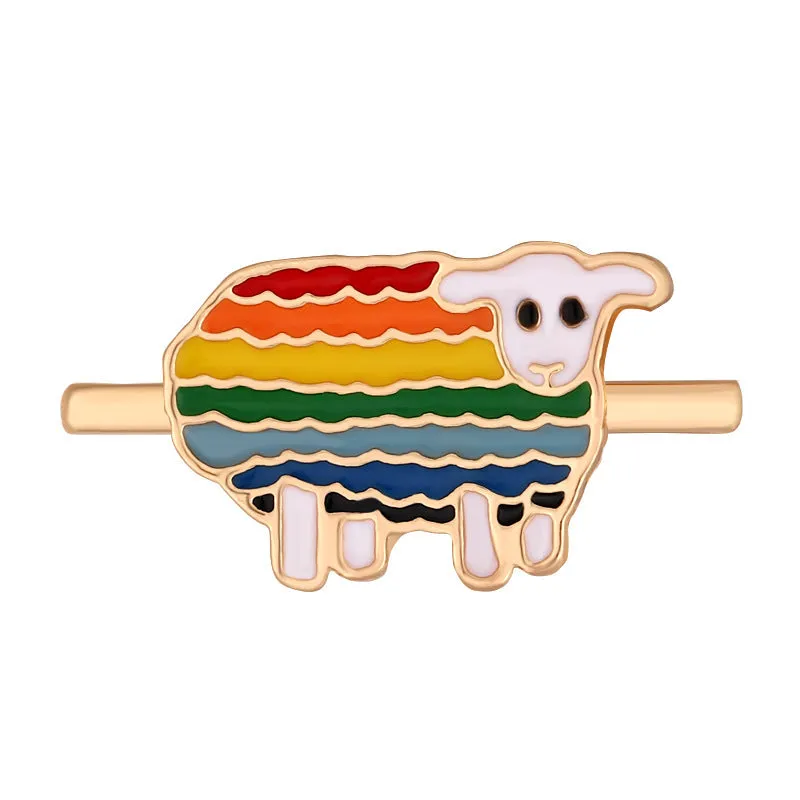 Apple Watch cartoon rainbow love metal wall clock band simple style table buckle close up