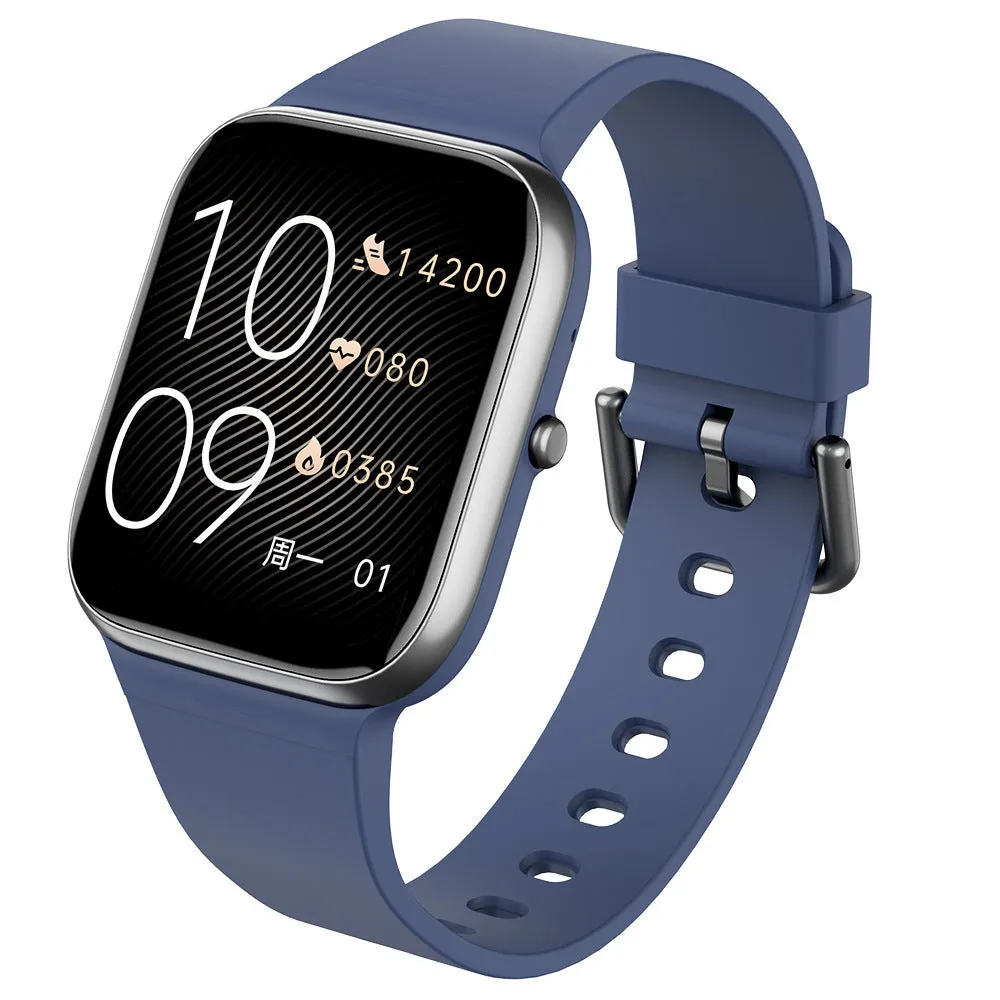 Blood pressure blood oxygen physiological search watch with TFT screen, black colour, featuring heart rate monitoring and Bluetooth calling