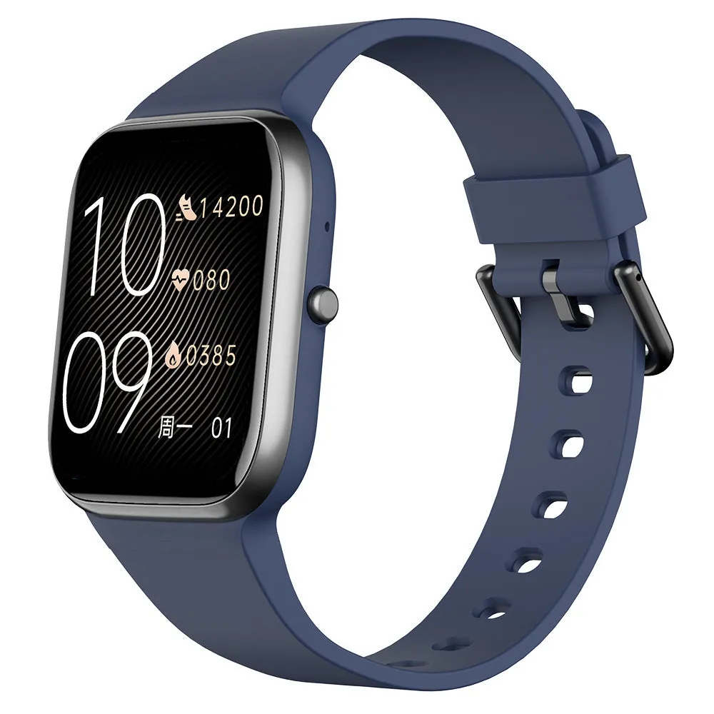 Blood pressure blood oxygen physiological search watch with TFT screen, black colour, featuring heart rate monitoring and Bluetooth calling
