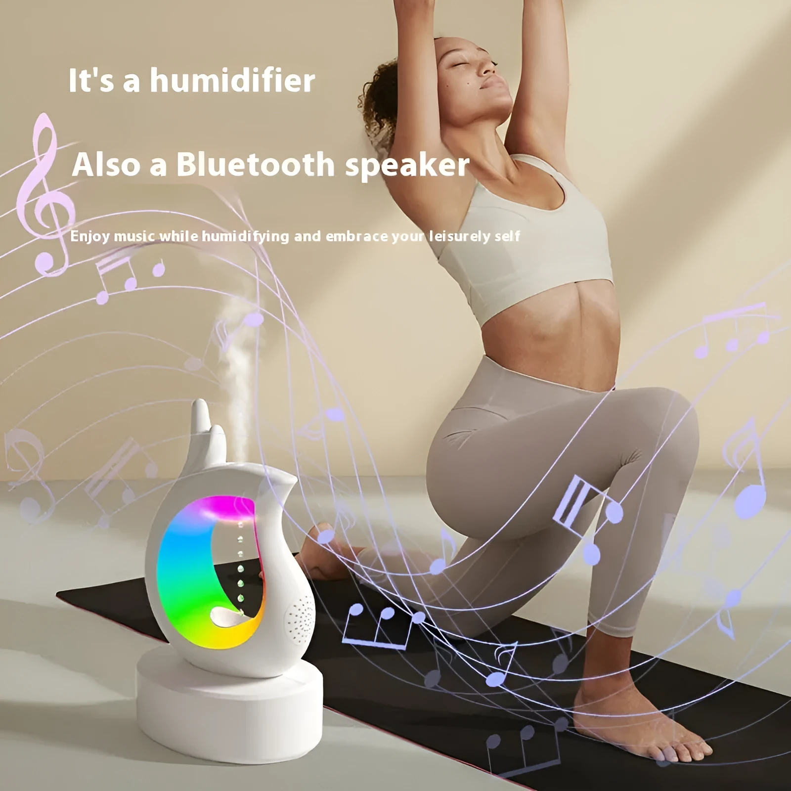 Anti-gravity USB aroma diffuser in Orchid style with Type-C power cable