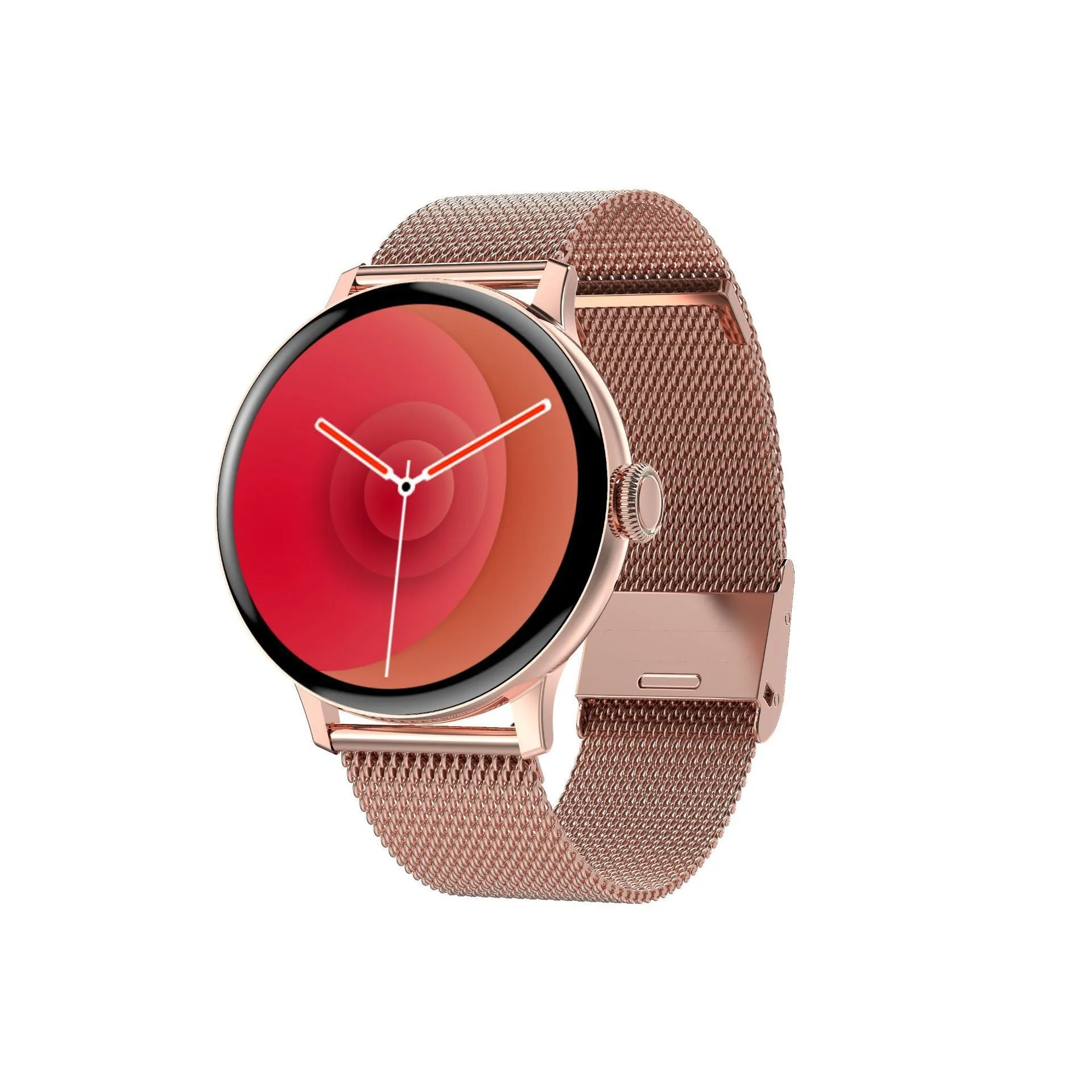 Bluetooth call smart bracelet with heart rate monitor on wrist, showing black steel and sports belt options