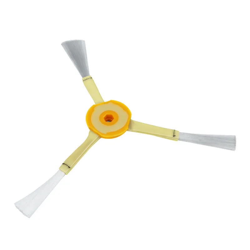 Sweeping robot accessory set with edge brush, hyper, and main adhesive brush pair for small area cleaning