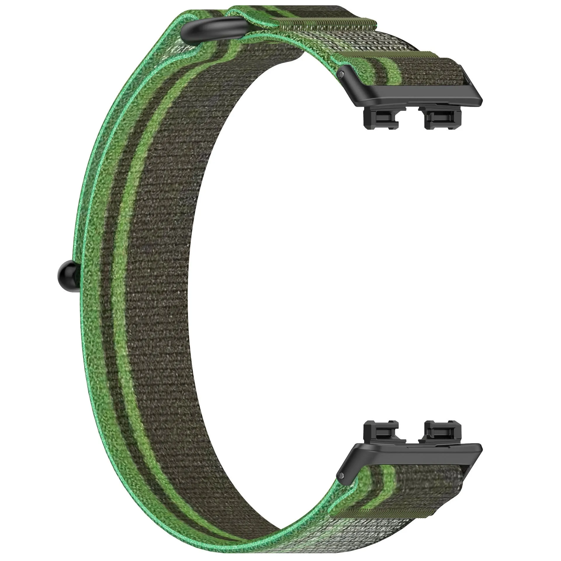 Braided loop nylon watchband for Huawei Watch Band 10 9 8 in colour orange with rice