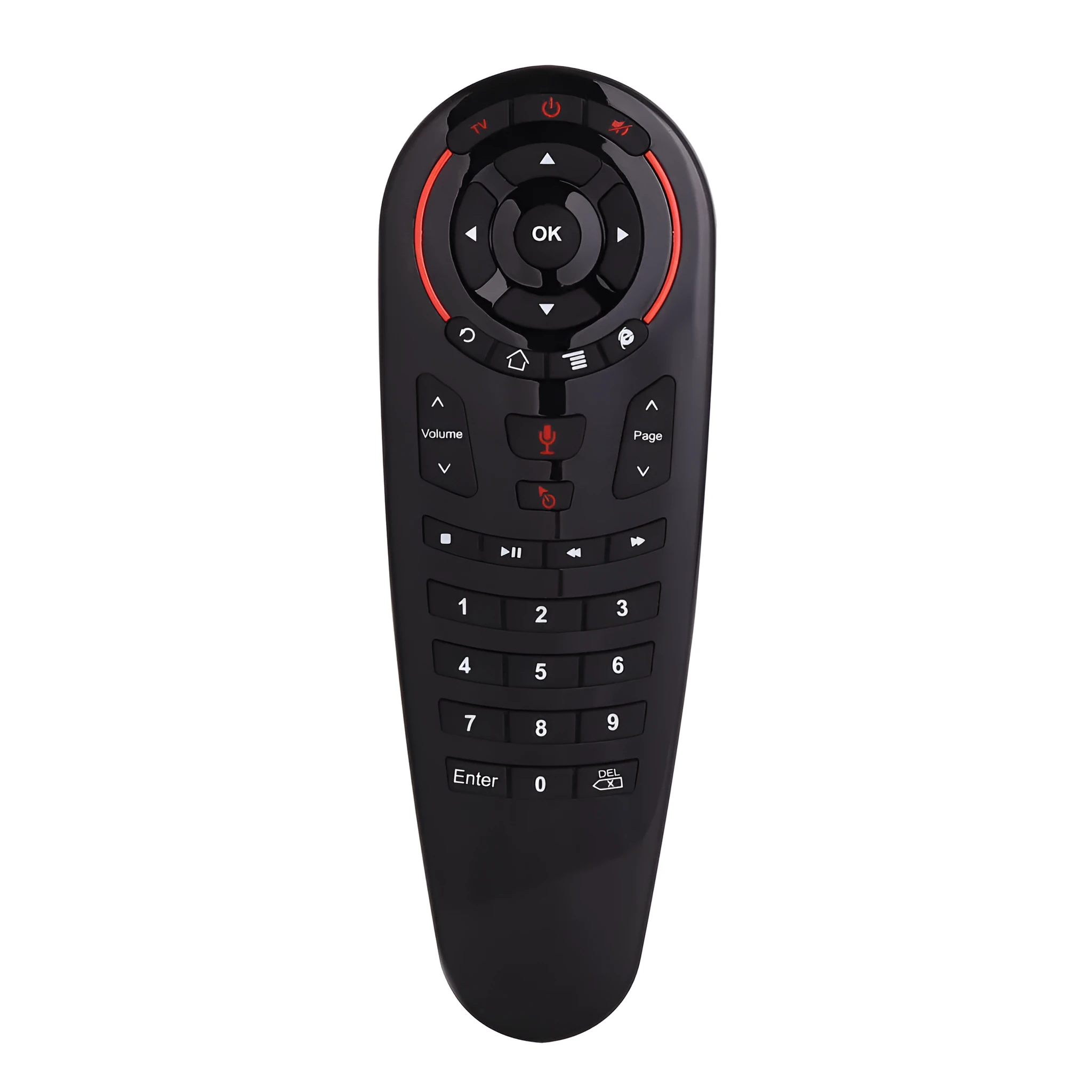 G30 AIR MOUSE wireless keyboard remote control with nano receiver on a table