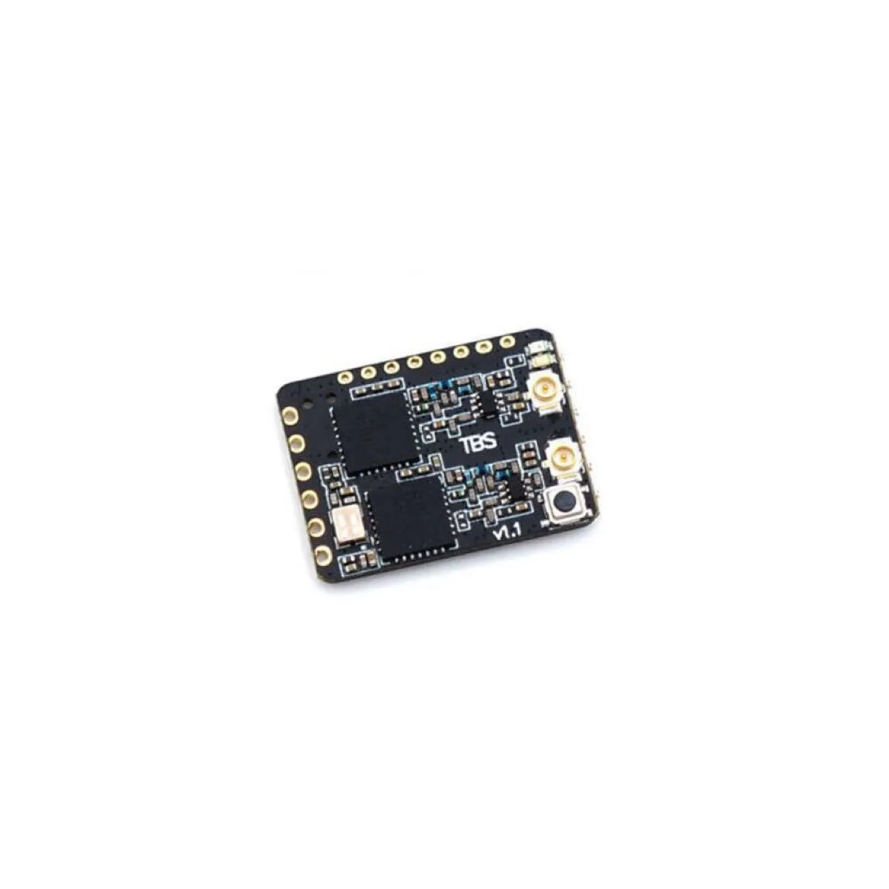 TBS Crossfire Diversity Nano RX receiver with two micro antennas and silicon wires