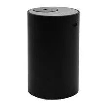 Black rechargeable car air freshener diffuser with automatic mist spray in vehicle cup holder