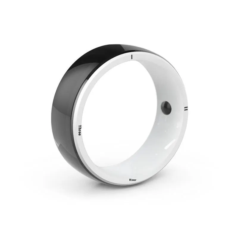 R5 smart ring watch with round screen Bluetooth blood pressure detection in hand