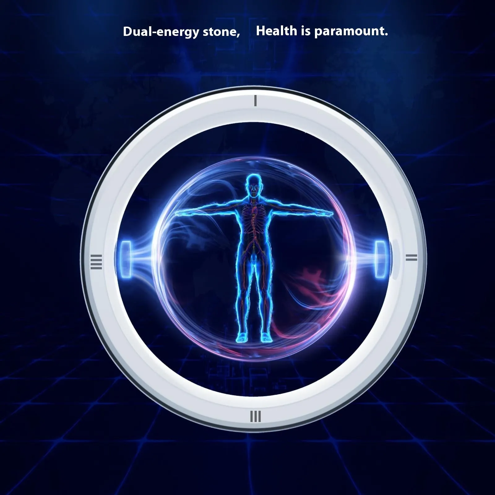 R5 smart ring watch with round screen Bluetooth blood pressure detection in hand