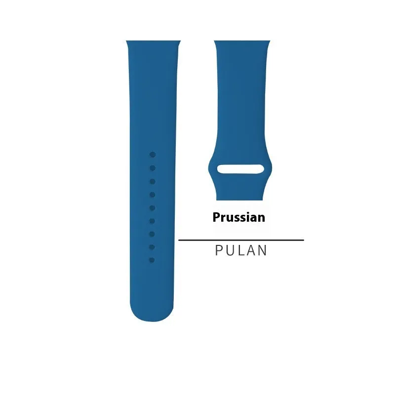 Silicone strap for Apple Watch 1-9 SE, in light peach pink, with buckle, for 38/40/41mm case