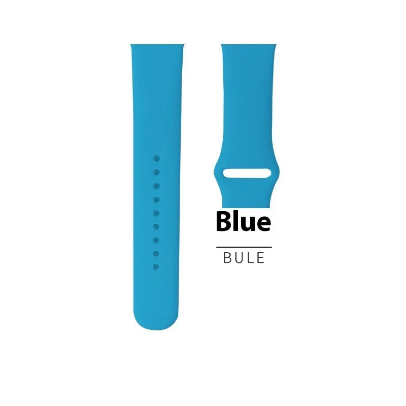 Silicone strap for Apple Watch 1-9 SE, in light peach pink, with buckle, for 38/40/41mm case