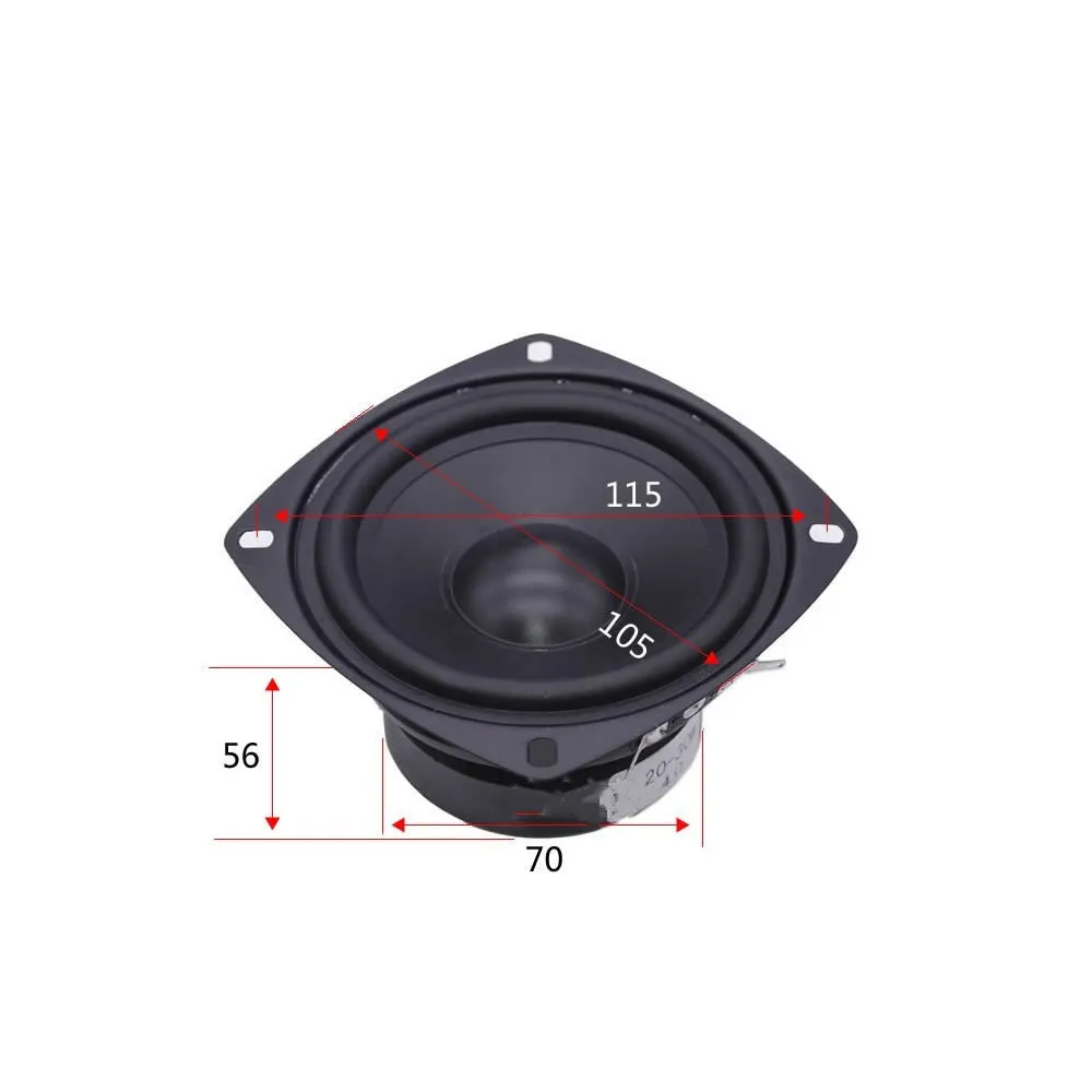4-inch bass coaxial car horn speaker for General Motors vehicle audio modification with magnet construction