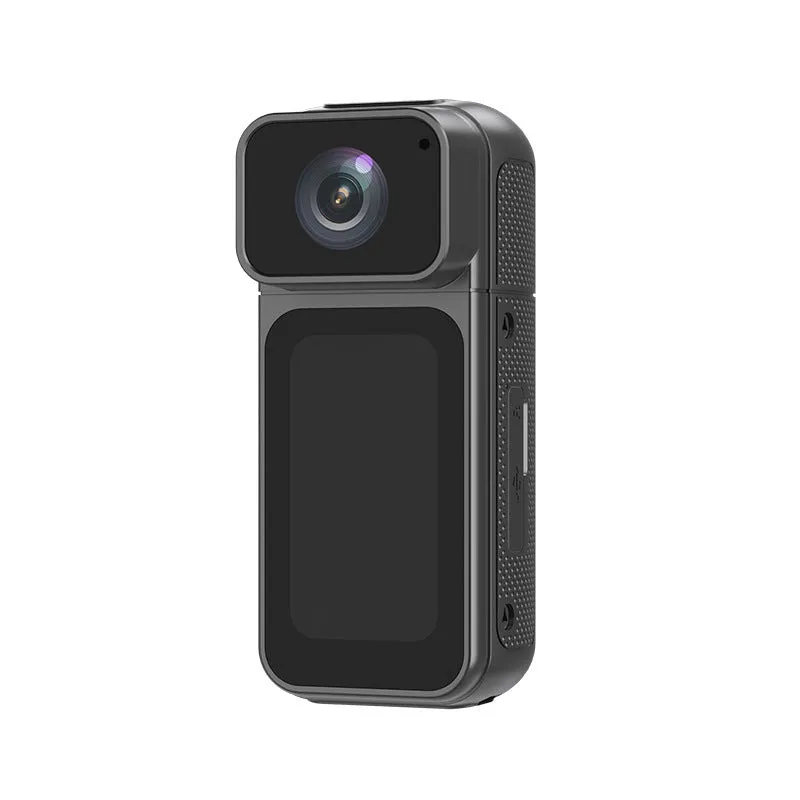 S80 HD sports camera in black, showing compact size and lens on white background