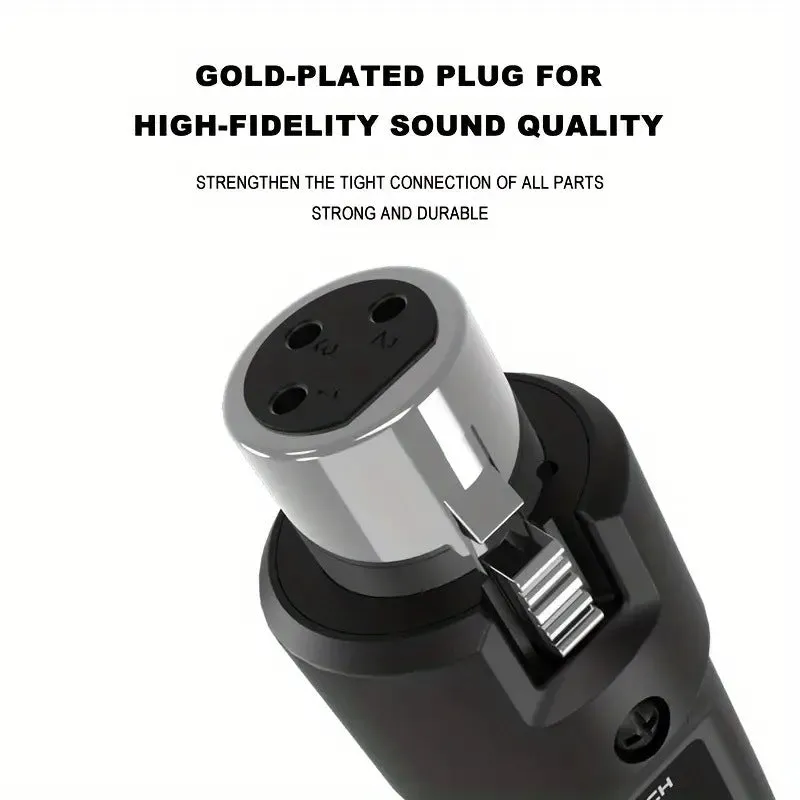 Wireless grenade moving coil microphone with 6.35mm guitar port option for wired conversion