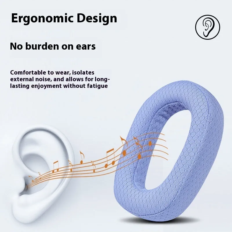 Single black mesh fabric replacement earmuff cover for G435 earphones
