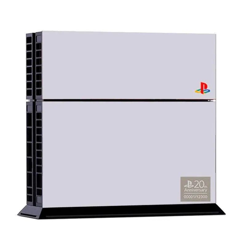 PS4 B-SKIN protective vinyl stickers with creative explosion pattern design on black console