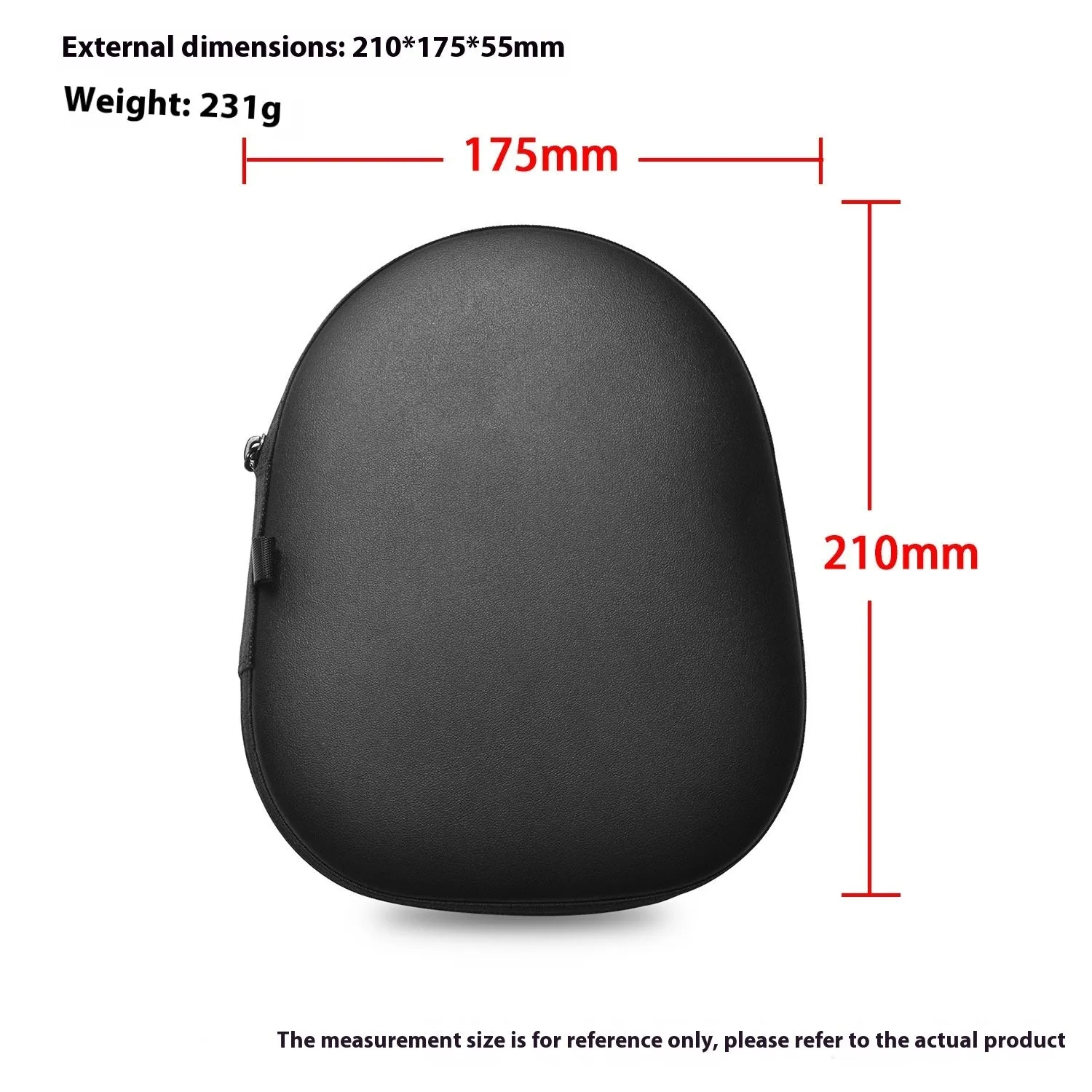 Black Bose NC700 headphone protection OP bag lying flat, designed for Dr. Bose noise reduction headset 700