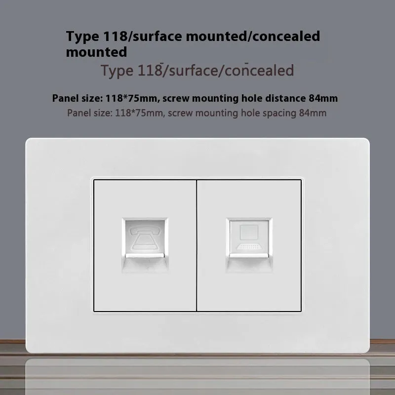 White 118 type 16A Israel socket panel with flame retardant body and phosphor bronze contacts