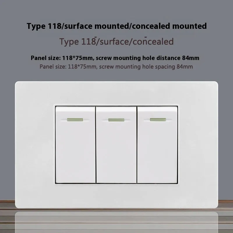 White 118 type 16A Israel socket panel with flame retardant body and phosphor bronze contacts