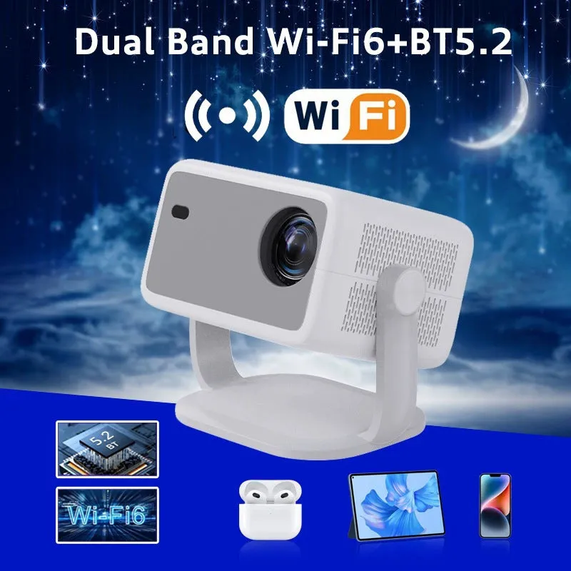 Full HD 1080p video projector with 300ANSI brightness, plastic casing, model L018AQ, black unit