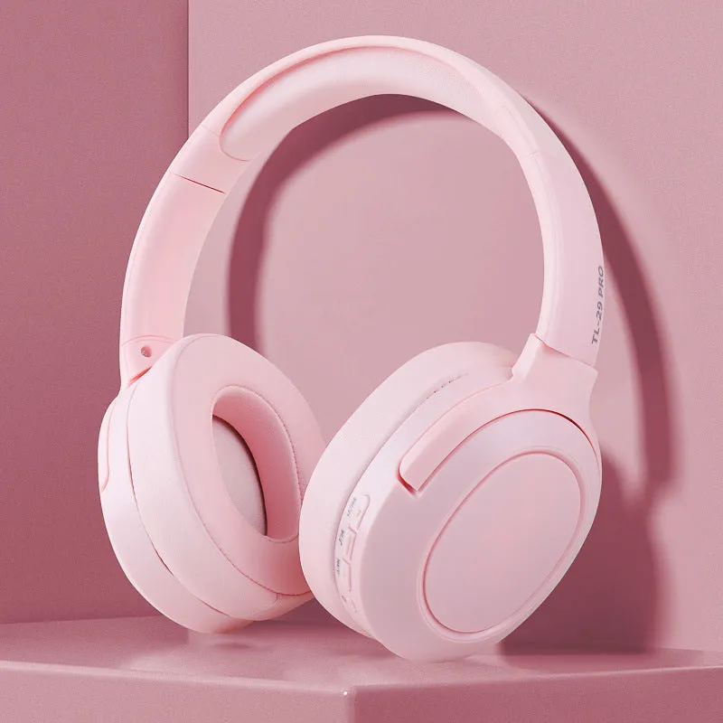 TL-29 PRO Bluetooth headset in khaki with head-mounted design and ABS build