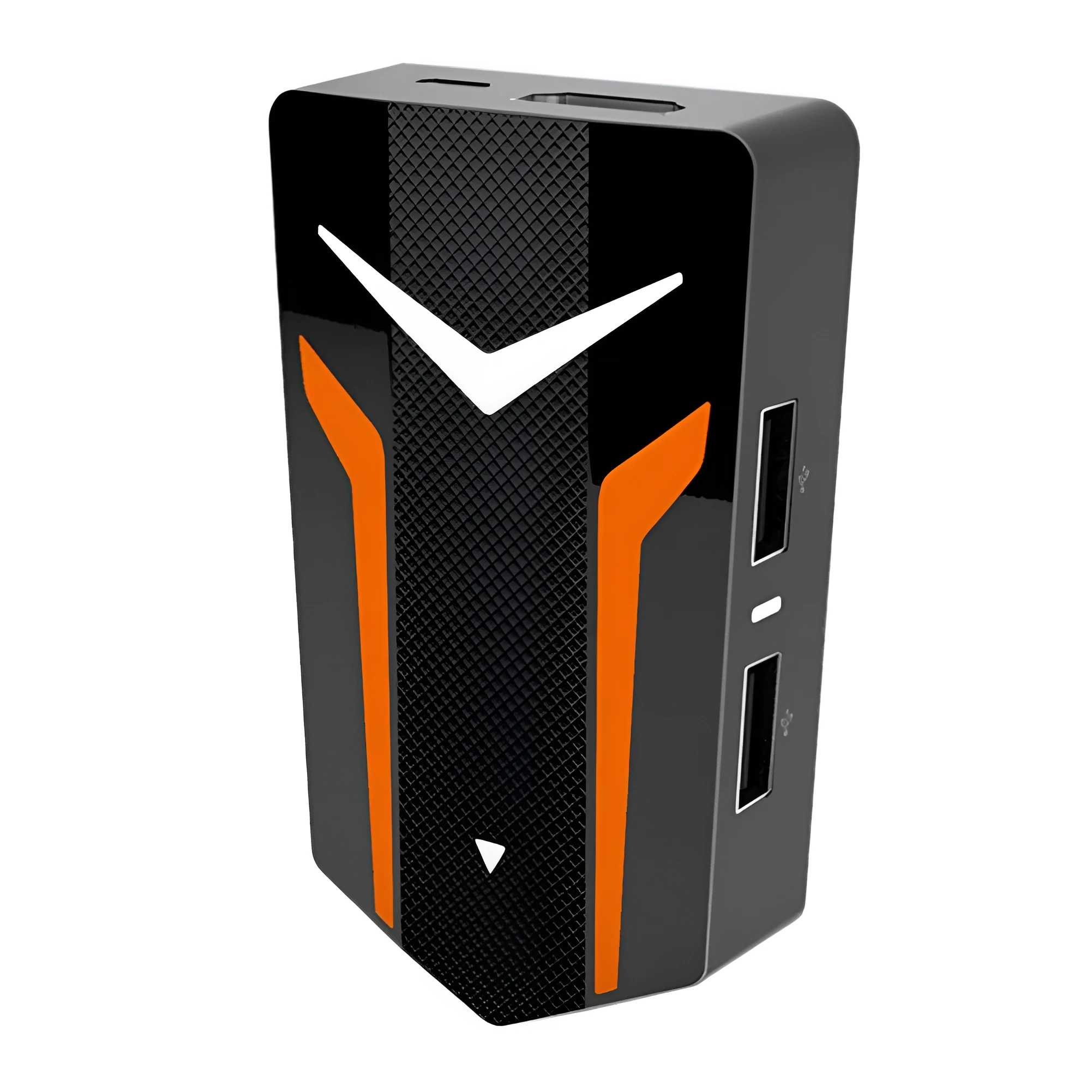 Gaming docking station with Bluetooth connecting a phone to a USB keyboard and mouse for mobile game controls