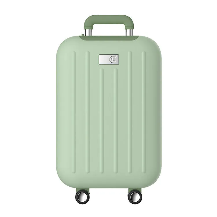 Travel box hand warmer in dark blue with aluminium alloy body showing double-sided heating surface