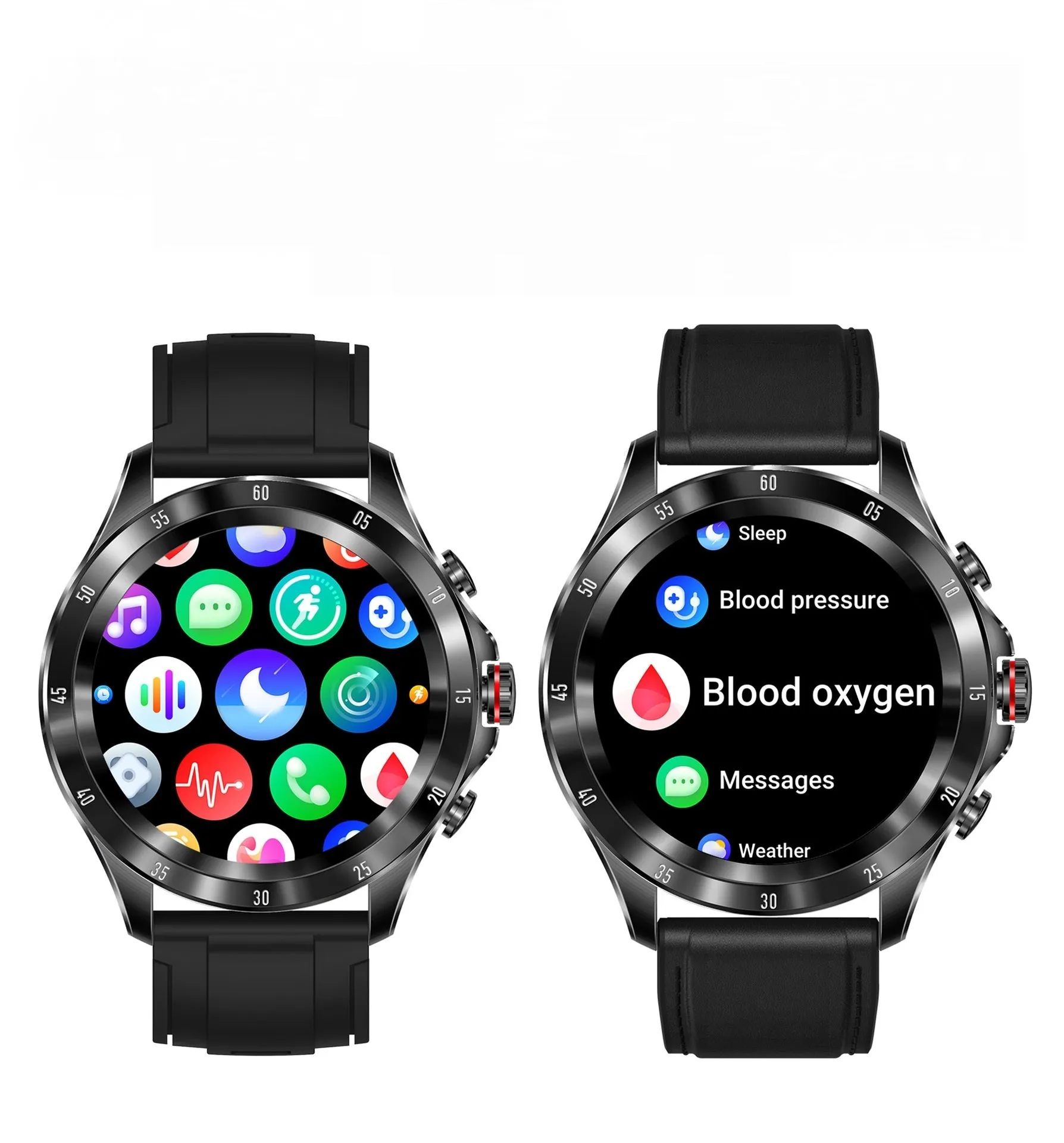MAX7 Bluetooth call smart watch with 1.32-inch screen and black silicone strap on wrist