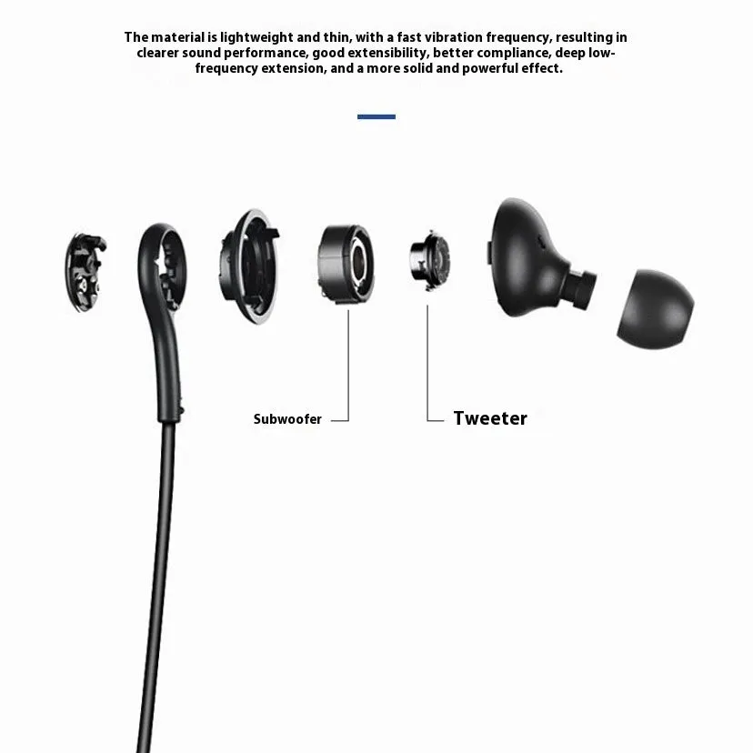 Decoding Digital extra bass earbuds headset, plastic construction, 3.5mm plug, 1.2m wire, for Note10 S10 S8