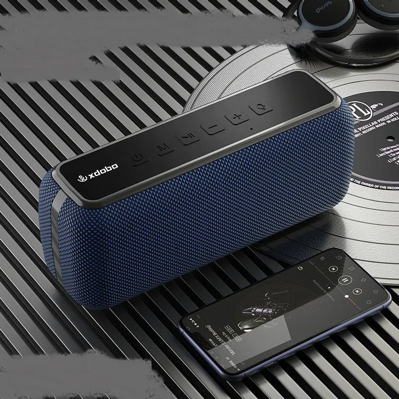 Sound Big X8 subwoofer Bluetooth speaker with dual 30W drivers, 6600mAh battery, available in Black