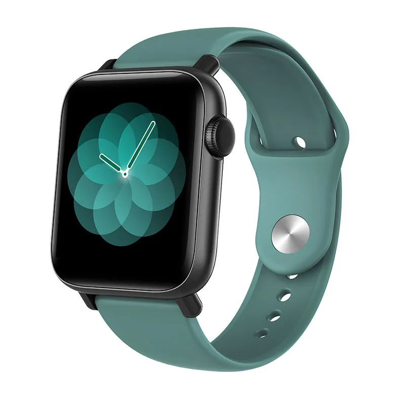 QS19 smart bracelet heart rate blood pressure temperature monitor 1.54 inch IPS display black TPU band