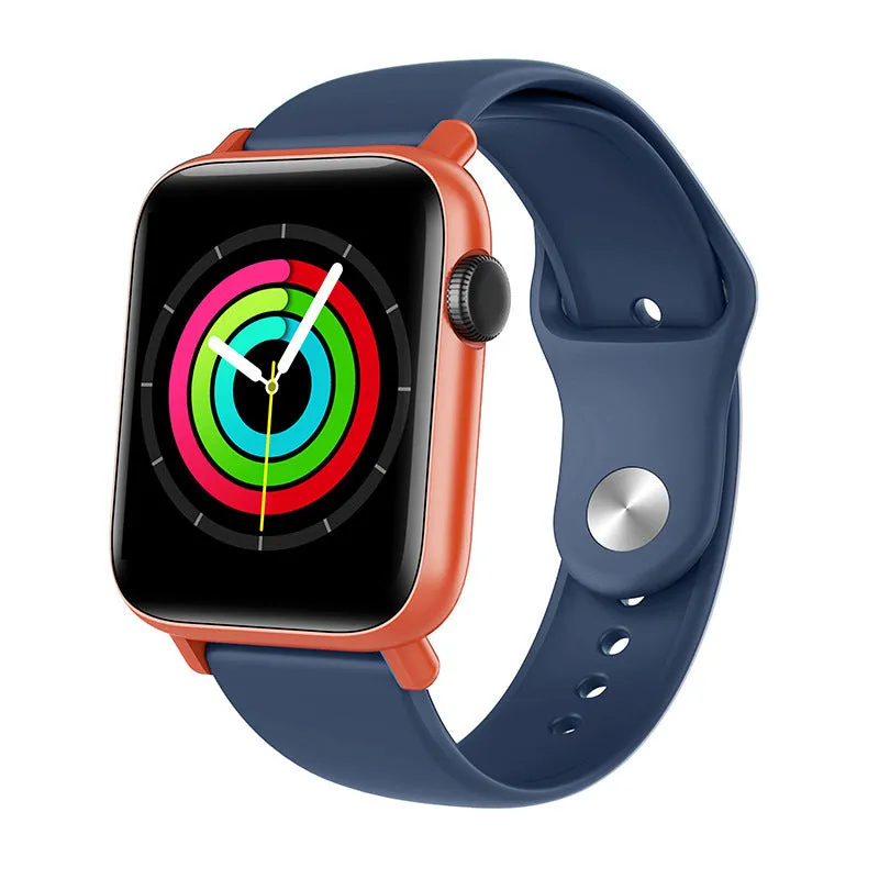 QS19 smart bracelet heart rate blood pressure temperature monitor 1.54 inch IPS display black TPU band