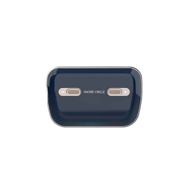 Yunzhongfei dark blue portable anti-snoring ventilator with nose mask and breathing pipeline on a table