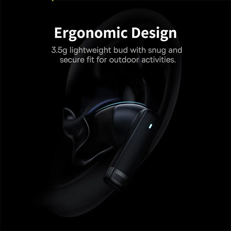 Pearl white true wireless earbuds with active noise cancellation in charging case, Bluetooth 5.3, IPX5 waterproof