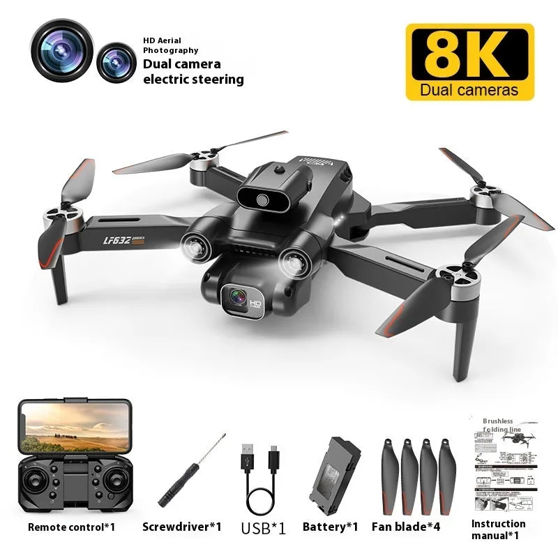 CZ11 brushless 8K HD aerial photography drone black colour with four propellers and camera