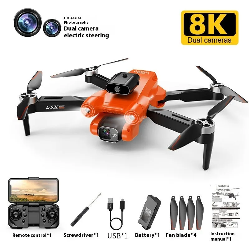 CZ11 brushless 8K HD aerial photography drone black colour with four propellers and camera