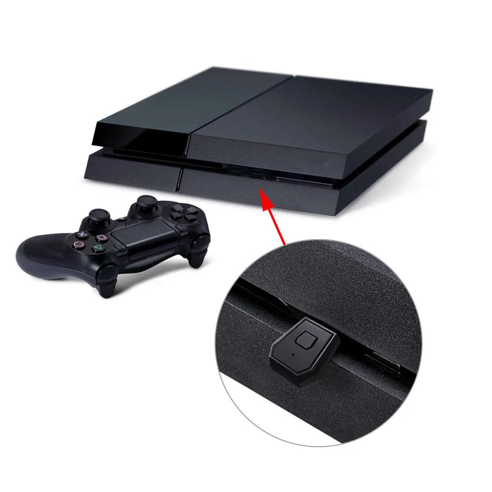 Black USB Bluetooth adapter for game controllers and headsets