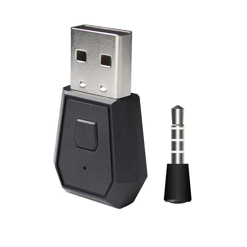 Black USB Bluetooth adapter for game controllers and headsets