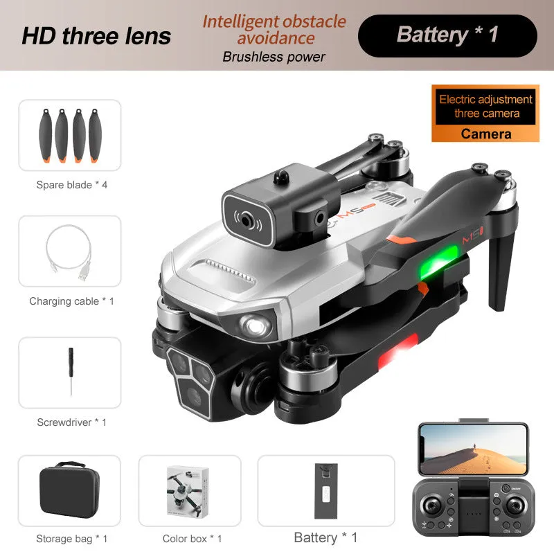 RG106PRO drone in metal blue with three-axis PTZ and obstacle avoidance system