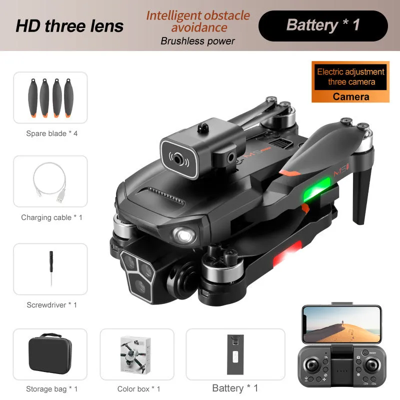 RG106PRO drone in metal blue with three-axis PTZ and obstacle avoidance system