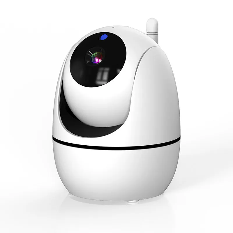 White wireless baby monitor with 5-inch HD screen and temperature display