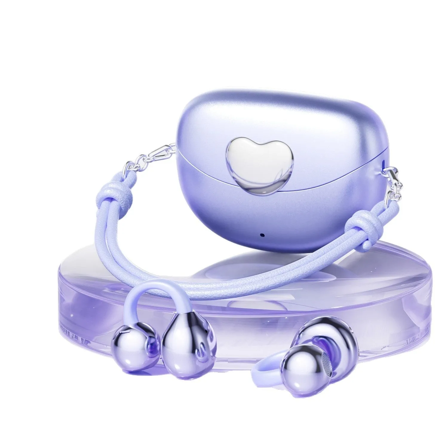 M106 clip-on wireless Bluetooth headset in rose gold with PC ABS construction, sports style design