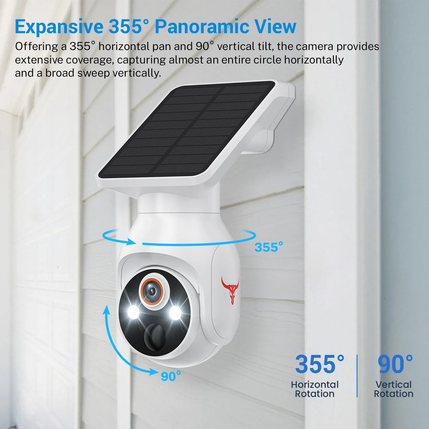 Q52 outdoor wifi surveillance camera with 360-degree view and screw bracket