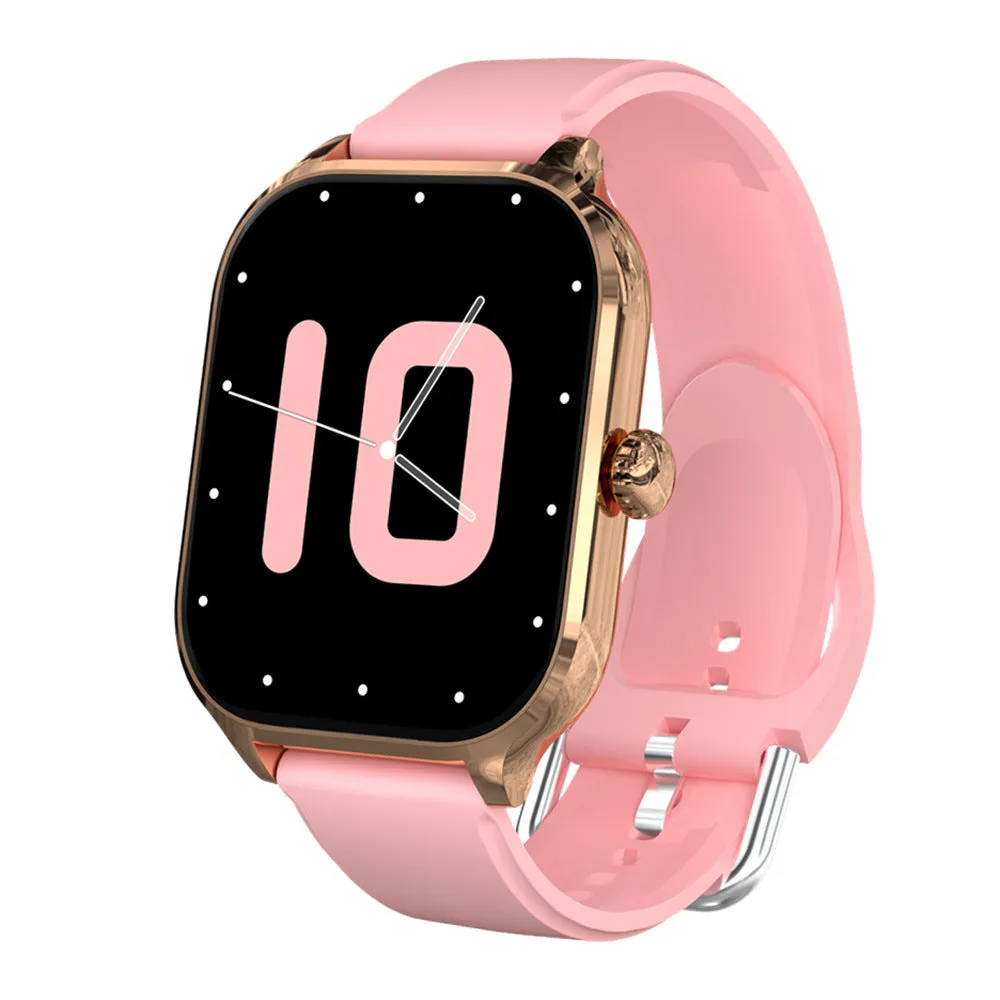 H9 Smart Watch in black showing Bluetooth calling and heart rate monitoring interface