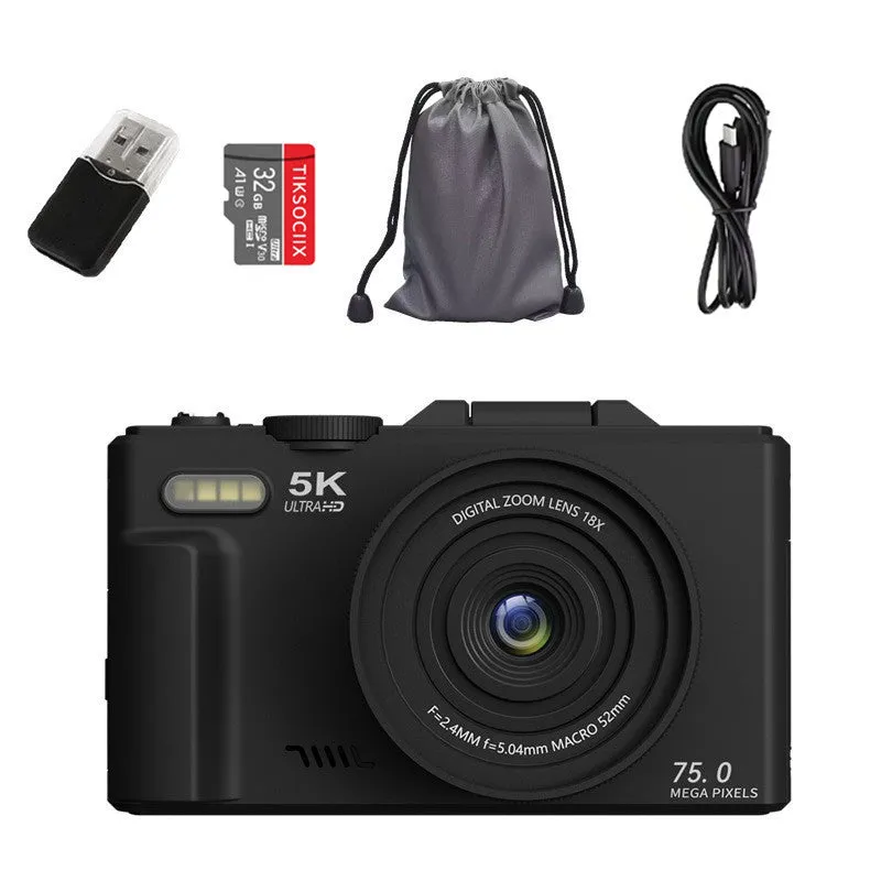 CCD camera HD digital camera with WiFi transmission, plastic body, Full HD screen, manual operation, travel portable